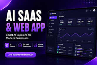 be ai software developer for ai saas full stack ai website or ai web app