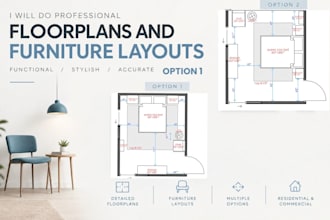 do profesional floorplans and furniture layouts
