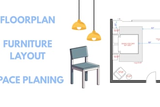 create floor plans with furniture layouts and space planning