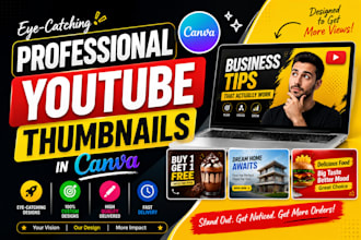 design professional youtube thumbnails in canva