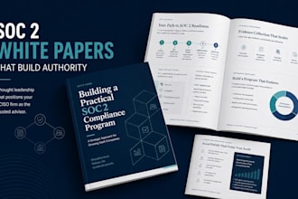 write soc 2 compliance white papers and landing pages for vciso consulting firms