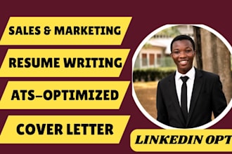 write an ats friendly sales and marketing resume