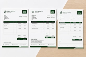 create canva quotation form, order form, menu price list and invoice template
