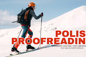 proofread and edit polish texts