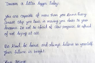 do beautiful bengali and english handwriting