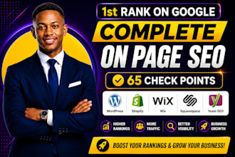 do complete ecommerce SEO optimization for wordpress, shopify and wix website