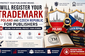 register your trademark in poland and czech republic for publishers