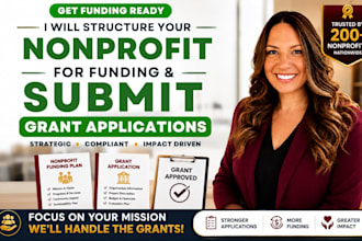 do nonprofit registration, tax exemption and grant research and application