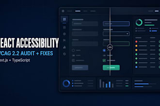 audit and fix react or next js accessibility issues