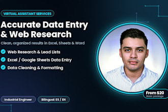 be your detail oriented data entry and excel specialist
