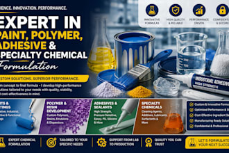be your expert in paint, polymer, adhesive, and specialty chemical formulation