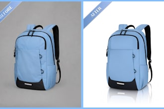 do ecommerce product photo editing, wrinkle removal and photo retouching