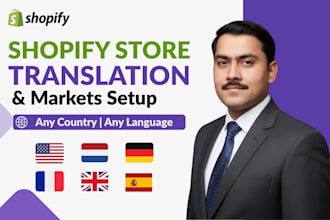 setup shopify markets and translate your store into any language