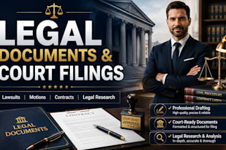 draft lawsuit complaints legai motions petitions and court documents