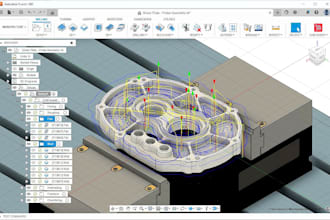 do cnc programming, cam toolpaths g code for 3axis, 4axis and 5axis in fusion360