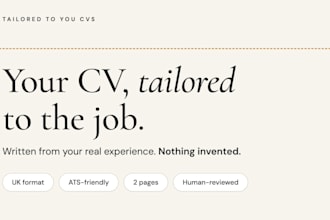 write and tailor your ats friendly UK CV to a specific job