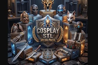 3d cosplay model cosplay armor creation 3d helmet model 3d shield for 3d print