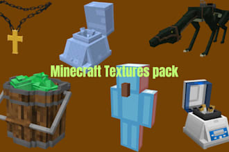 create custom minecraft items textures blockbench 3d model weapons texture pack
