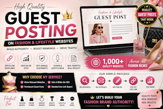 publish a fashion guest post and fashion back links