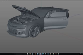 create realistic 3d automotive car models, vehicle designs and custom car assets
