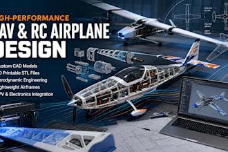 design high performance uav and rc airplanes for 3d printing