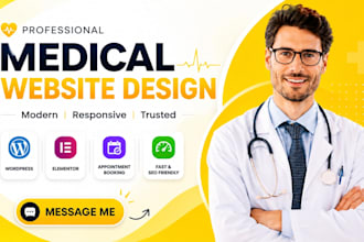 create a medical logo and medical website and other websites