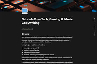 write tech, gaming and music product descriptions ita eng