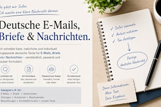 write clear german emails letters and messages