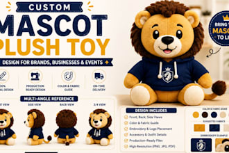 design custom mascot plush toys for brands businesses