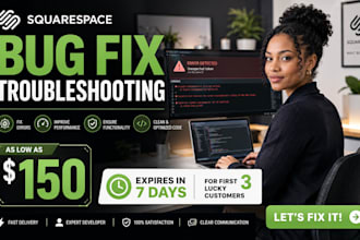 do squarespace bug fix troubleshooting and give quick squarespace help