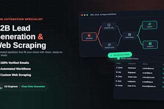 do b2b lead generation and n8n web scraping workflow