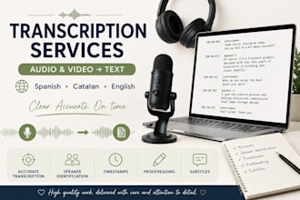 transcribe audio and video in spanish, catalan, or english