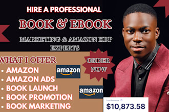 do book promotion kindle launch advertising ebook social media marketing kdp ads