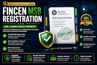 register your fincen msb and prepare aml compliance documents