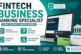 set up mercury wise or payoneer business account for your llc