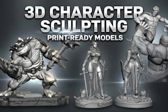 sculpt custom collectibles and statues for 3d printing