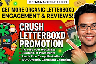 run an organic letterboxd film marketing campaign for indie films