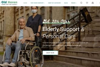 design wix homecare website elderly care caregiver agency services website