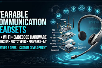 develop wearable communication headsets with lte, wifi, and embedded hardware