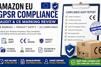 audit amazon eu product for gpsr compliance ce marking and safety requirements