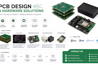 design multilayer, pcb layout, hardware prototype, enclosure product, esp8266