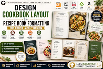design cookbook layout do recipe book formatting KDP ebook layout design