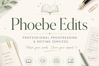 professionally proofread and edit your documents for grammar and clarity