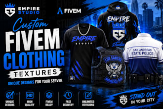 create custom fivem clothing textures for your server