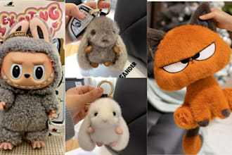 design custom plush toy stuffed animal plushies crochet kawaii for manufacturing