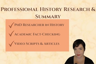 do history research and summary