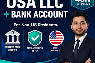 do USA llc formation and open mercury wise stripe relay bank account and get ein