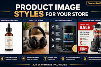 enhance ecommerce product images and create listing graphics