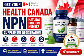 register your supplement and get health canada npn approval