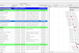 create gantt chart, wbs, raci chart, s curves in primavera p6